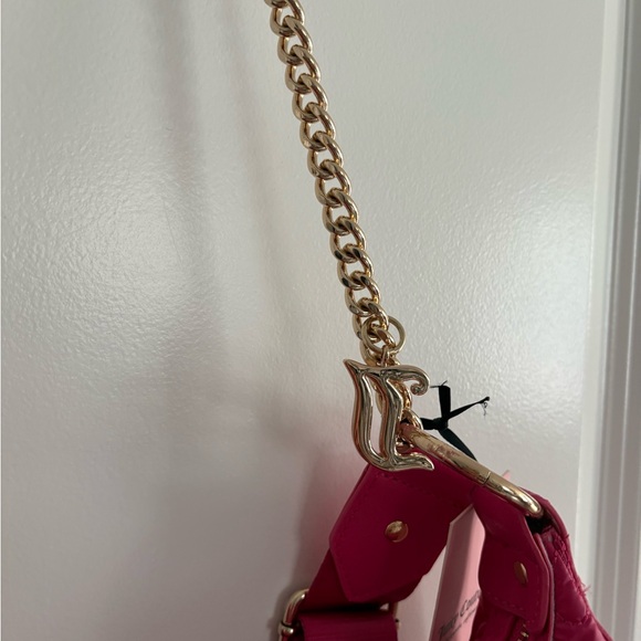 NWT- Juicy Couture puff half moon crossbody bag, color: pink flash - Picture 3 of 7